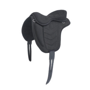 Cozy bomløs sadel i mircrosuede set fra siden